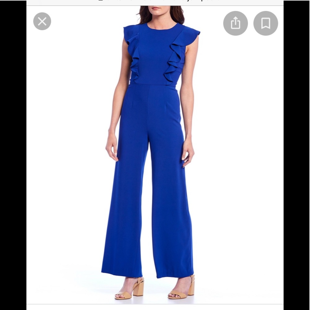 Antonio Melani Ruffle Jumpsuit Size 8
